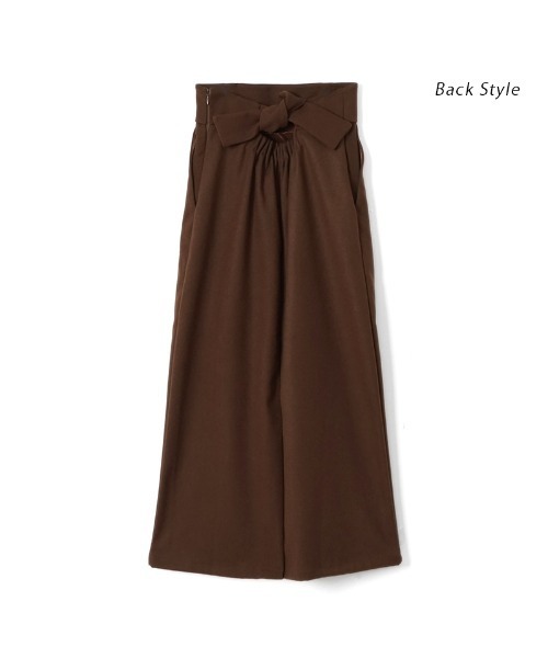 flower（フラワー）の「バックリボンスカート（スカート・レディース・ブラウン/アイボリー・FREE）」の14枚目の写真