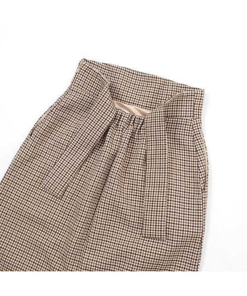 flower（フラワー）の「バックリボンスカート（スカート・レディース・ブラウン/アイボリー・FREE）」の15枚目の写真