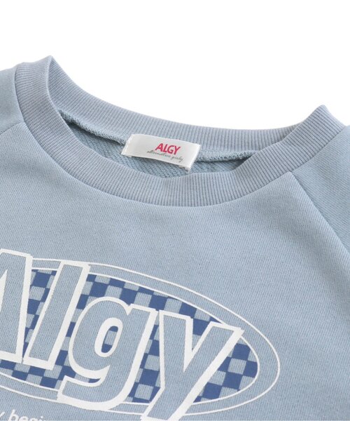algy(アルジー)の「裾ドロストトレーナー(スウェット・キッズ・オフホワイト/サックスブルー/ブラック・SMALL/X-SMALL/XX-SMALL/MEDIUM)」の5枚目の写真