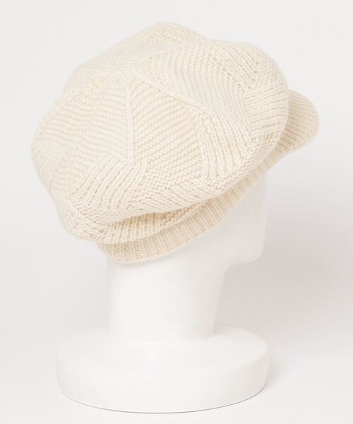 PHILLY（フィリー）の「ニットキャスケット（キャスケット・レディース・アイボリー/ブラック・FREE）」の3枚目の写真