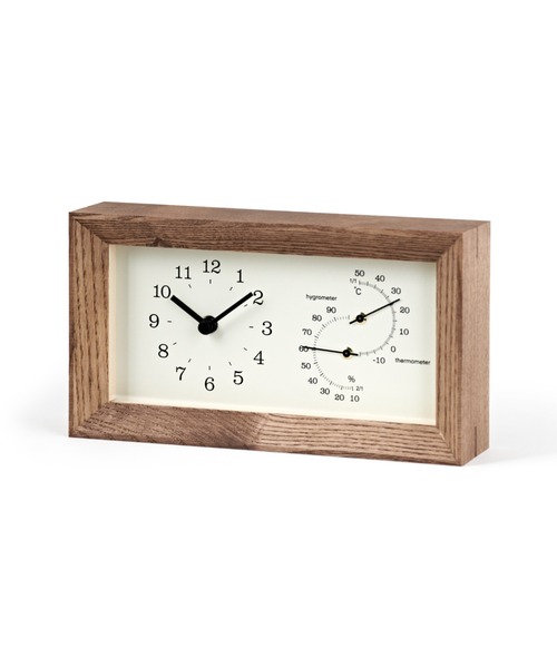 TIMELESS COMFORT（タイムレスコンフォート）の「Lemnos（レムノス）FRAME 置き時計・温湿度計付（置時計・レディース・ブラウン/ナチュラル・ONE SIZE）」の3枚目の写真