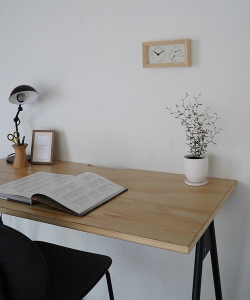 TIMELESS COMFORT（タイムレスコンフォート）の「Lemnos（レムノス）FRAME 置き時計・温湿度計付（置時計・レディース・ブラウン/ナチュラル・ONE SIZE）」の6枚目の写真