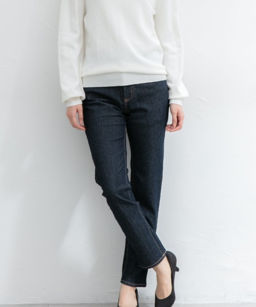 Honeys（ハニーズ）の「デニムスキニー（股下６７ｃｍ）（デニムパンツ・レディース・ライトインディゴブルー/ワンウォッシュ/ブルー/ブラック・SS/S/M/L/LL）」の5枚目の写真