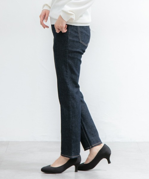 Honeys（ハニーズ）の「デニムスキニー（股下６７ｃｍ）（デニムパンツ・レディース・ライトインディゴブルー/ワンウォッシュ/ブルー/ブラック・SS/S/M/L/LL）」の21枚目の写真