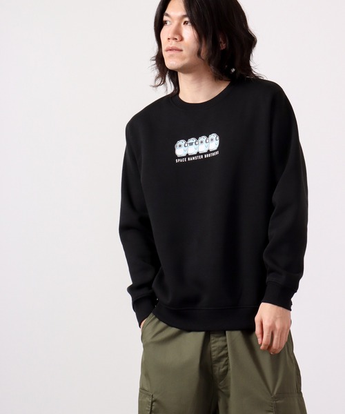 BLUE HAMHAM(ブルーハムハム)の「BLUE HAMHAM ブルーハムハム 裏起毛スウェットトレーナー(スウェット・レディース・杢グレー/ブラック・L/M/LL)」の16枚目の写真
