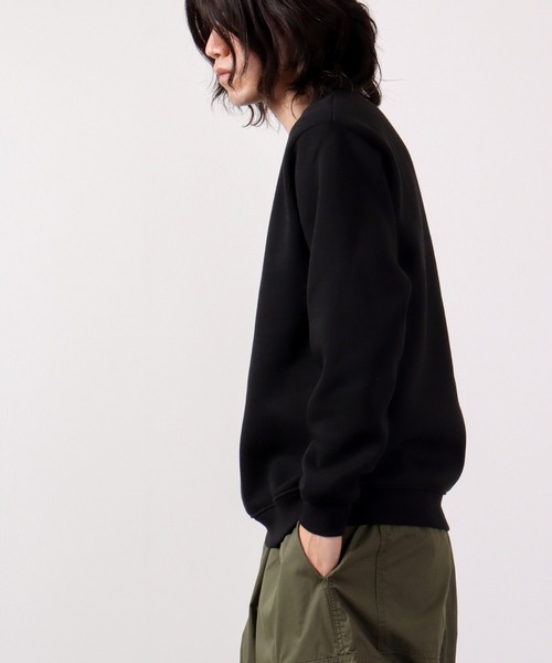 BLUE HAMHAM(ブルーハムハム)の「BLUE HAMHAM ブルーハムハム 裏起毛スウェットトレーナー(スウェット・レディース・杢グレー/ブラック・L/M/LL)」の18枚目の写真