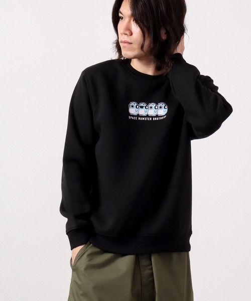 BLUE HAMHAM(ブルーハムハム)の「BLUE HAMHAM ブルーハムハム 裏起毛スウェットトレーナー(スウェット・レディース・杢グレー/ブラック・L/M/LL)」の17枚目の写真