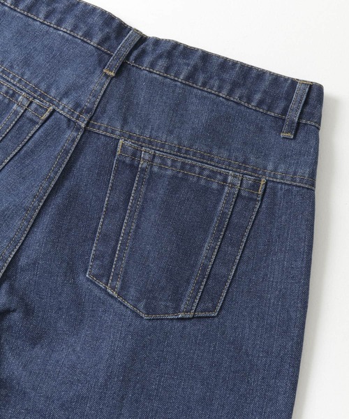 Couleur Meler（クルールメリー）の「Couleur Meler sakasa　tuck flare wide denim（デニムパンツ・メンズ・ブルー/ブラック/ネイビー・MEDIUM/LARGE）」の7枚目の写真