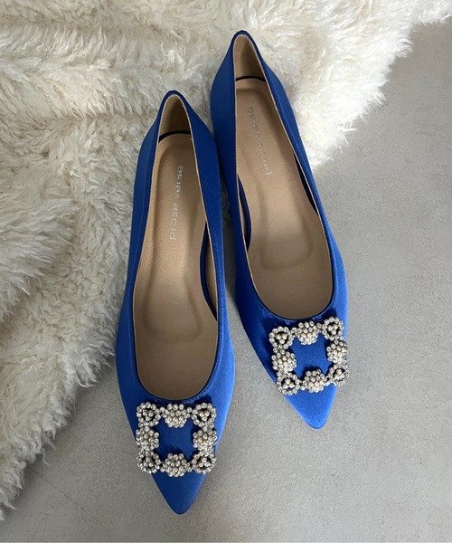 prose verse（プロズヴェール）の「パールビジューフラットパンプス（パンプス・レディース・ブラック系その他/ブラック/ブルー/ブラック系その他2/ブルー系その他・LARGE/SMALL/X-LARGE/MEDIUM）」の15枚目の写真