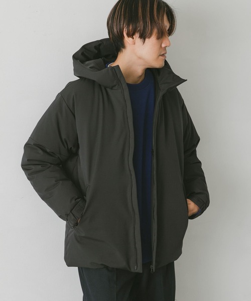 URBAN RESEARCH DOORS（アーバンリサーチドアーズ）の「ラミネートダウンパーカー（ダウンジャケット/コート・メンズ・ブラック/チャコールグレー/オリーブ・MEDIUM/LARGE）」の6枚目の写真