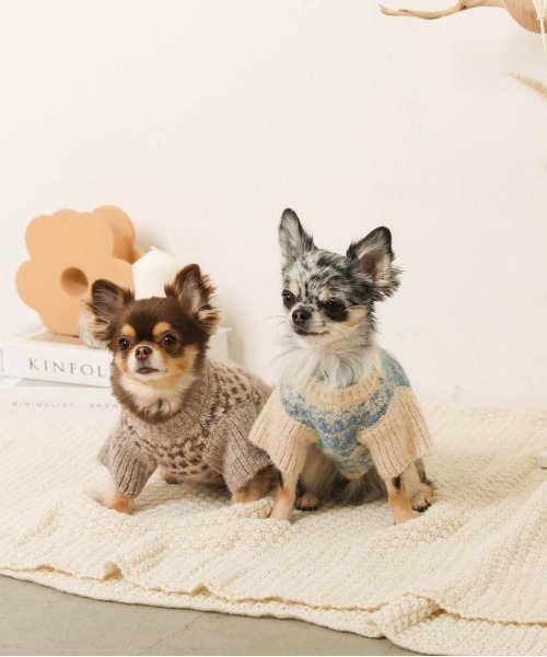 ノルディック柄ニット / 犬服 / ドッグウェア（ペットウェア