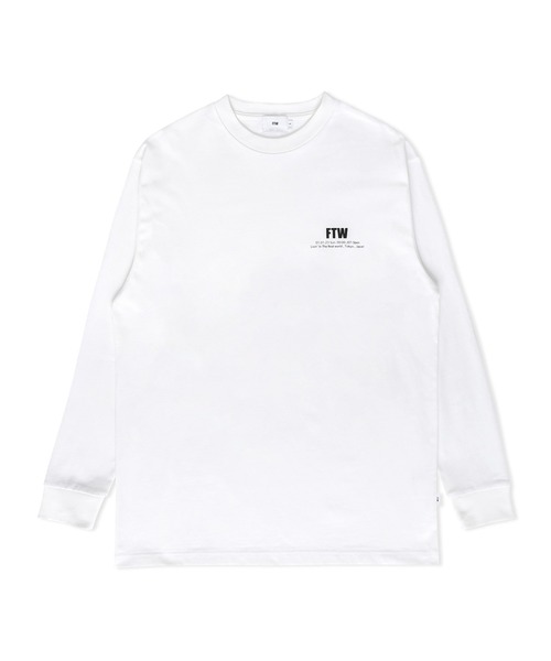 FTW(エフティダブリュー)の「FTW STANDARD LOGO L/S TEE(Tシャツ/カットソー・メンズ・グレー/ホワイト/ブラック/ライトパープル・SMALL/MEDIUM/LARGE)」の1枚目の写真