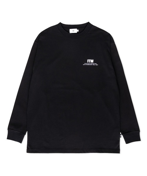 FTW(エフティダブリュー)の「FTW STANDARD LOGO L/S TEE(Tシャツ/カットソー・メンズ・グレー/ホワイト/ブラック/ライトパープル・SMALL/MEDIUM/LARGE)」の2枚目の写真