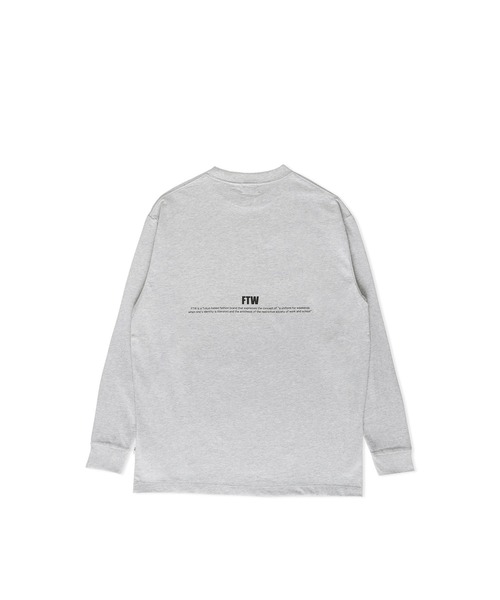 FTW(エフティダブリュー)の「FTW STANDARD LOGO L/S TEE(Tシャツ/カットソー・メンズ・グレー/ホワイト/ブラック/ライトパープル・SMALL/MEDIUM/LARGE)」の15枚目の写真