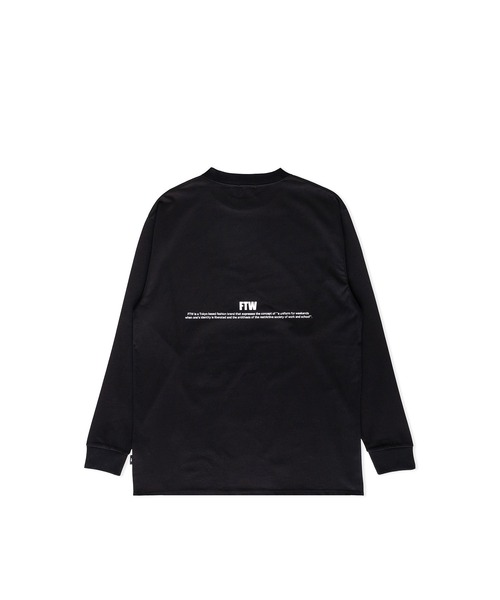 FTW(エフティダブリュー)の「FTW STANDARD LOGO L/S TEE(Tシャツ/カットソー・メンズ・グレー/ホワイト/ブラック/ライトパープル・SMALL/MEDIUM/LARGE)」の6枚目の写真