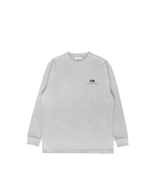 FTW(エフティダブリュー)の「FTW STANDARD LOGO L/S TEE(Tシャツ/カットソー・メンズ・グレー/ホワイト/ブラック/ライトパープル・SMALL/MEDIUM/LARGE)」の14枚目の写真