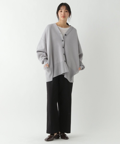 A part by（アパートバイ）の「チノワイドストレートパンツ（チノパンツ・レディース・ブラック/キャメル・LARGE/MEDIUM）」の10枚目の写真