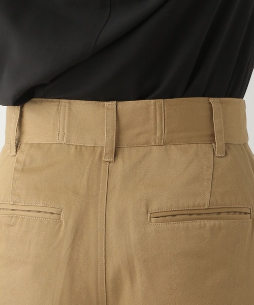 A part by（アパートバイ）の「チノワイドストレートパンツ（チノパンツ・レディース・ブラック/キャメル・LARGE/MEDIUM）」の22枚目の写真