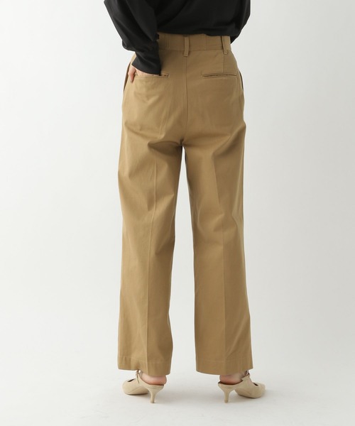 A part by（アパートバイ）の「チノワイドストレートパンツ（チノパンツ・レディース・ブラック/キャメル・LARGE/MEDIUM）」の17枚目の写真