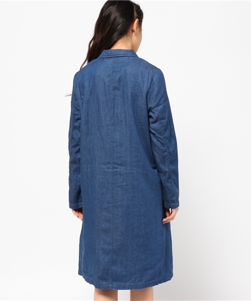 one after another NICE CLAUP（ワンアフターアナザーナイスクラップ）の「【ナイスクラップ】デニムチェスター（チェスターコート・レディース・ブルー系その他/インディゴブルー・FREE）」の9枚目の写真