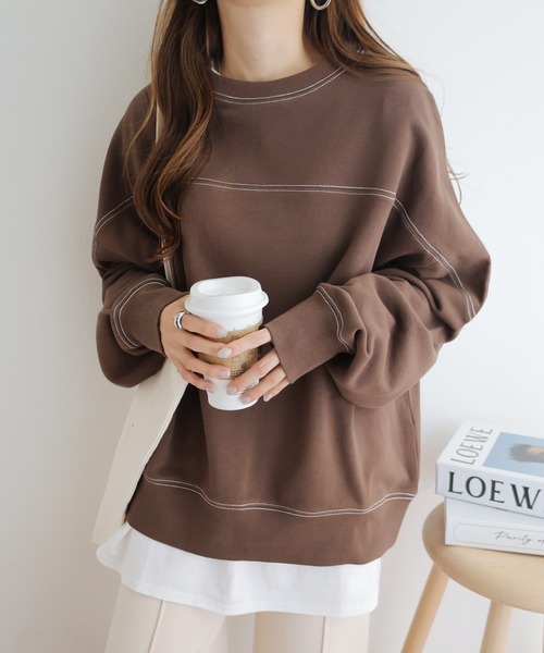 ANDMARY クリーム色 スウェット Fコードです ANDMARY クリーム色 スウェット Fコードです