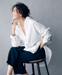 Demi-Luxe BEAMS | AK+1 / コットン オーバーサイズ シャツ(シャツ/ブラウス)