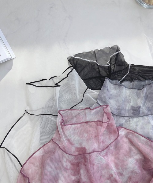 AS KNOW AS plus（アズノゥアズプラス）の「○アソート ネットシアープルオーバー（Tシャツ/カットソー・レディース・ピンク系その他/ホワイト×ブラック/ブラック×ホワイト/グレー系その他・FREE）」の13枚目の写真