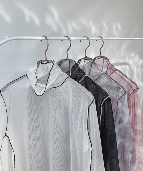 AS KNOW AS plus（アズノゥアズプラス）の「○アソート ネットシアープルオーバー（Tシャツ/カットソー・レディース・ピンク系その他/ホワイト×ブラック/ブラック×ホワイト/グレー系その他・FREE）」の15枚目の写真