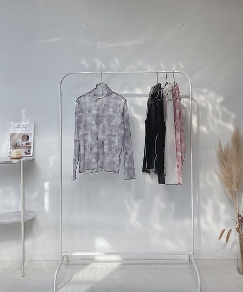 AS KNOW AS plus（アズノゥアズプラス）の「○アソート ネットシアープルオーバー（Tシャツ/カットソー・レディース・ピンク系その他/ホワイト×ブラック/ブラック×ホワイト/グレー系その他・FREE）」の18枚目の写真