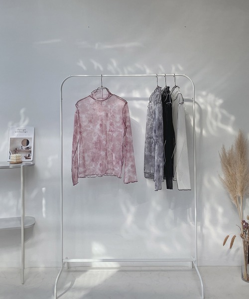 AS KNOW AS plus（アズノゥアズプラス）の「○アソート ネットシアープルオーバー（Tシャツ/カットソー・レディース・ピンク系その他/ホワイト×ブラック/ブラック×ホワイト/グレー系その他・FREE）」の19枚目の写真