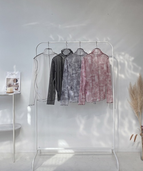 AS KNOW AS plus（アズノゥアズプラス）の「○アソート ネットシアープルオーバー（Tシャツ/カットソー・レディース・ピンク系その他/ホワイト×ブラック/ブラック×ホワイト/グレー系その他・FREE）」の22枚目の写真