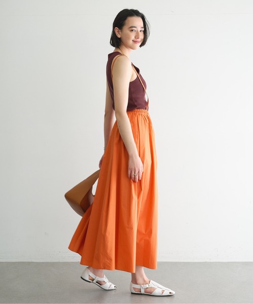 GALLARDAGALANTE（ガリャルダガランテ）の「ボリュームコットンスカート（スカート・レディース・ブラック/オレンジ・FREE）」の10枚目の写真