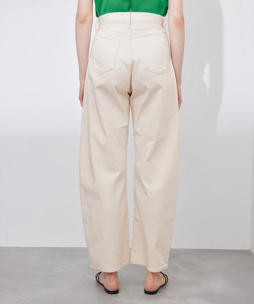 ROPE'（ロペ）の「【洗える】カーブラインカラーチノデニムパンツ（チノパンツ・レディース・ピンク系その他2/クリーム・36/38）」の21枚目の写真