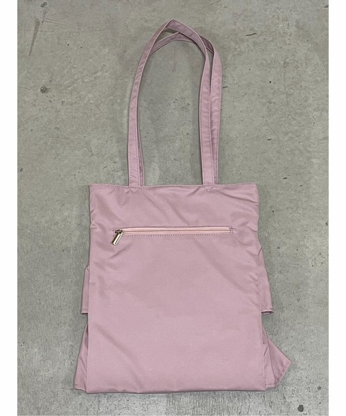 one way（ワンウェイ）の「ティアードフリルトート（トートバッグ・レディース・ブラック/ベージュ/ライトピンク/ライトブルー/イエロー・FREE）」の9枚目の写真