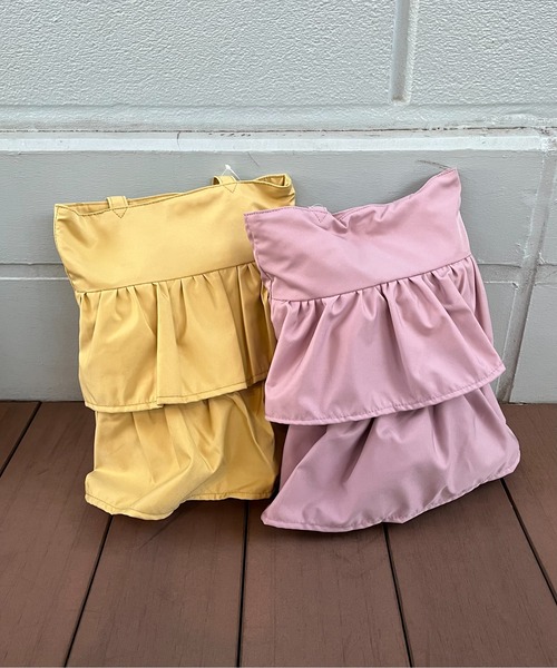 one way（ワンウェイ）の「ティアードフリルトート（トートバッグ・レディース・ブラック/ベージュ/ライトピンク/ライトブルー/イエロー・FREE）」の19枚目の写真