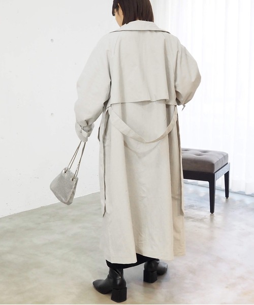 tiptop（ティップトップ）の「スタンドカラーコート（その他アウター・レディース・アイボリー/グレイッシュベージュ・FREE）」の18枚目の写真