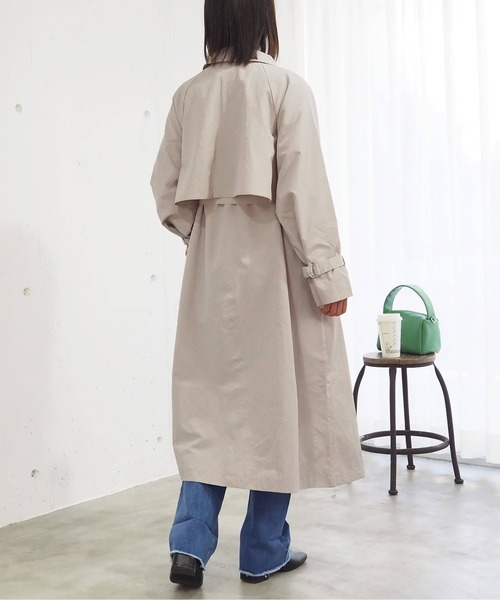 tiptop（ティップトップ）の「スタンドカラーコート（その他アウター・レディース・アイボリー/グレイッシュベージュ・FREE）」の6枚目の写真