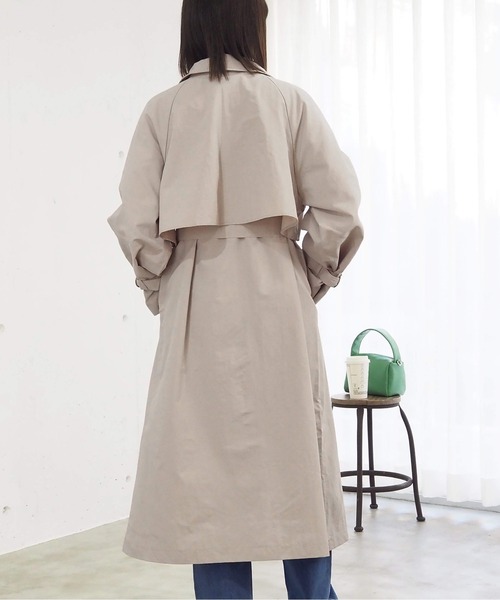 tiptop（ティップトップ）の「スタンドカラーコート（その他アウター・レディース・アイボリー/グレイッシュベージュ・FREE）」の7枚目の写真