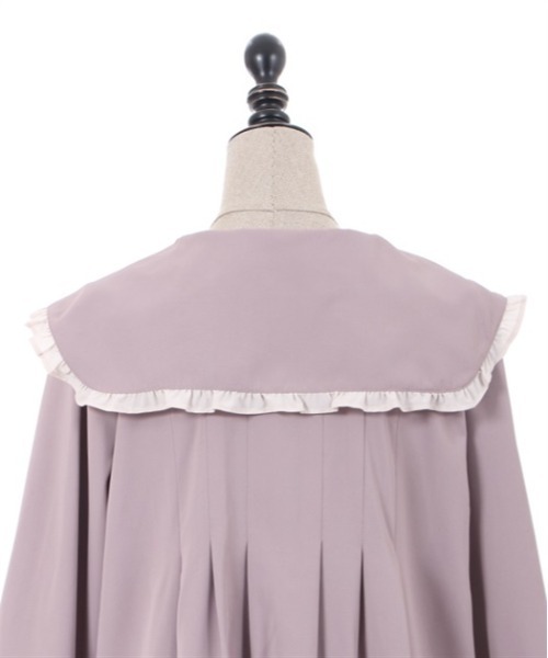 axes femme POETIQUE（アクシーズファムポエティック）の「メッセージリボンビッグ襟ワンピース（ワンピース・レディース・ブルー/ピンク/ブラック・MEDIUM）」の9枚目の写真