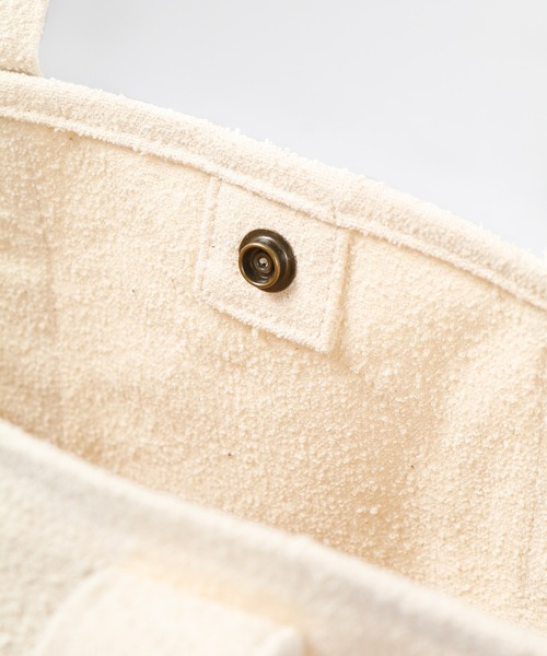 SETTO（セット）の「DAILY　TOTE：倉敷帆布トートバッグ（トートバッグ・レディース・ホワイト/ブラック・M/S）」の5枚目の写真