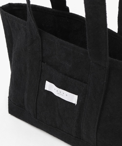 SETTO（セット）の「DAILY　TOTE：倉敷帆布トートバッグ（トートバッグ・レディース・ホワイト/ブラック・M/S）」の10枚目の写真