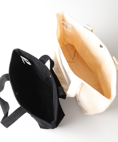 SETTO（セット）の「DAILY　TOTE：倉敷帆布トートバッグ（トートバッグ・レディース・ホワイト/ブラック・M/S）」の7枚目の写真