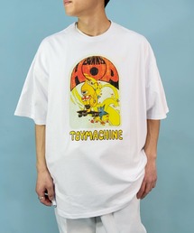 【ムラサキスポーツ別注】TOY MACHINE/トイマシーン オーバーサイズ フロントプリントTシャツ/グラフィックT クルーネックTシャツ MTMSDST8