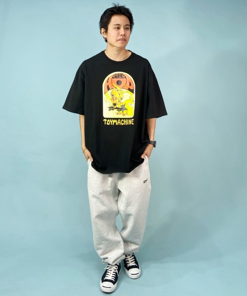 TOY　MACHINE（トイ　マシーン）の「【ムラサキスポーツ別注】TOY MACHINE/トイマシーン オーバーサイズ フロントプリントTシャツ/グラフィックT クルーネックTシャツ MTMSDST8（Tシャツ/カットソー・メンズ・カーキ/ホワイト系その他3/ブラック系その他4・M/L/XL）」の13枚目の写真