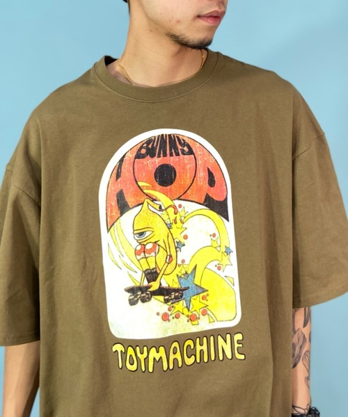 TOY　MACHINE（トイ　マシーン）の「【ムラサキスポーツ別注】TOY MACHINE/トイマシーン オーバーサイズ フロントプリントTシャツ/グラフィックT クルーネックTシャツ MTMSDST8（Tシャツ/カットソー・メンズ・カーキ/ホワイト系その他3/ブラック系その他4・M/L/XL）」の15枚目の写真