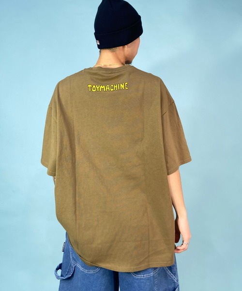 TOY　MACHINE（トイ　マシーン）の「【ムラサキスポーツ別注】TOY MACHINE/トイマシーン オーバーサイズ フロントプリントTシャツ/グラフィックT クルーネックTシャツ MTMSDST8（Tシャツ/カットソー・メンズ・カーキ/ホワイト系その他3/ブラック系その他4・M/L/XL）」の16枚目の写真
