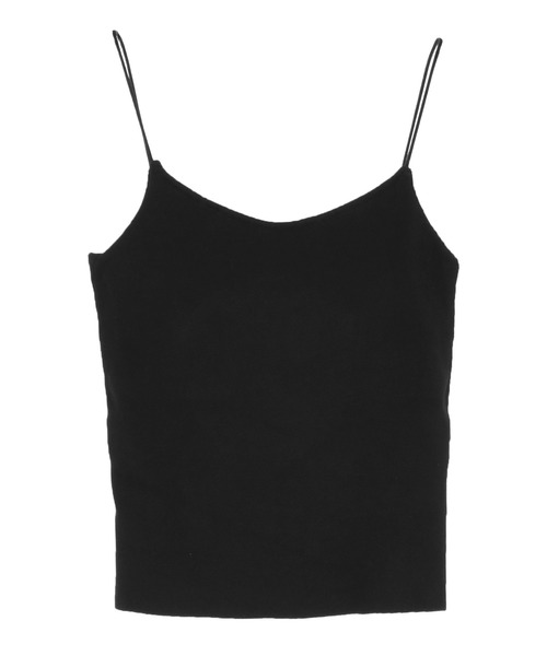 UR'S（ユアーズ）の「ｶｯﾌﾟ付ﾊﾞｯｸｵｰﾌﾟﾝﾆｯﾄｷｬﾐｿｰﾙ（キャミソール・レディース・オフホワイト/カーキ/ブラック・S/M）」の3枚目の写真