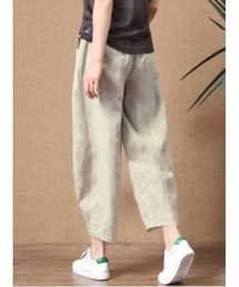 LAUTRE COTE（ロウトレコウト）の「綿麻ワイドテーパードパンツ（その他パンツ）」