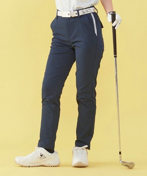 le coq sportif GOLF（ルコックスポルティフゴルフ）の「9分丈パンツ (吸汗速乾/ストレッチ/UV CUT(UPF15) ゴルフウエア レディース（その他パンツ・レディース・グレー/ネイビー/ホワイト/ピンク・9号/7号/11号/13号）」の3枚目の写真