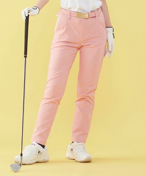 le coq sportif GOLF（ルコックスポルティフゴルフ）の「9分丈パンツ (吸汗速乾/ストレッチ/UV CUT(UPF15) ゴルフウエア レディース（その他パンツ・レディース・グレー/ネイビー/ホワイト/ピンク・9号/7号/11号/13号）」の4枚目の写真